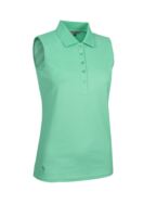 g.JENNA SALE Sleeveless Performance Pique Golf Shirt Sale - Marine Green