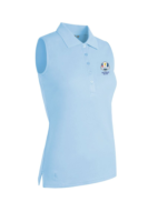 g.RYDER CUP JENNA Ryder Cup Sleeveless Performance Pique Golf Shirt - Paradise