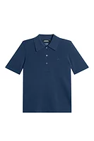 JL.1891 AMANDINE SALE J.Lindeberg x Glenmuir Sheer Sleeves Polo Shirt Sale - Navy