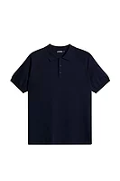JL.1891 MARTIN J.Lindeberg x Glenmuir Mesh Knitted Polo Shirt - Navy