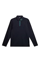 JL.1891 VIKTOR LONG SLEEVE J.Lindeberg x Glenmuir Long Sleeve Button Placket Shirt - Navy