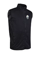 g.RYDER CUP JOHNSTONE Ryder Cup Zip Front Stretch Showerproof Lightweight Golf Gilet - Black