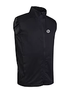 g.THE OPEN JOHNSTONE The Open Zip Front Stretch Showerproof Lightweight Golf Gilet - Black
