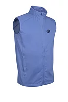g.THE OPEN JOHNSTONE The Open Zip Front Stretch Showerproof Lightweight Golf Gilet - Light Blue