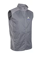 g.RYDER CUP JOHNSTONE Ryder Cup Zip Front Stretch Showerproof Lightweight Golf Gilet - Light Grey Herringbone