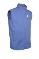g.RYDER CUP JOHNSTONE Ryder Cup Zip Front Stretch Showerproof Lightweight Golf Gilet - Light Blue