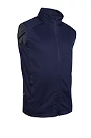 g.JOHNSTONE Zip Front Stretch Showerproof Lightweight Golf Gilet - Navy