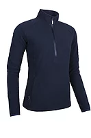 g.JONI Quarter Zip Fleece Performance Midweight Golf Midlayer - Navy