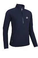 g.THE OPEN JONI The Open Quarter Zip Fleece Performance Midweight Golf Midlayer - Navy