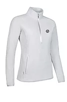 g.THE OPEN JONI The Open Quarter Zip Fleece Performance Midweight Golf Midlayer - Stardust