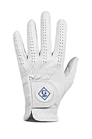 g.JUDE Cabretta Leather Golf Glove - White/Ascot Blue