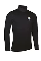 g.RYDER CUP KELSO Ryder Cup Long Sleeve Cotton Roll Neck Golf Shirt - Black