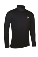 g.THE OPEN KELSO The Open Long Sleeve Cotton Roll Neck Golf Shirt - Black
