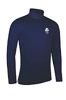 g.RYDER CUP KELSO Ryder Cup Long Sleeve Cotton Roll Neck Golf Shirt - Navy