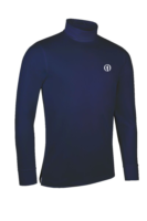g.THE OPEN KELSO The Open Long Sleeve Cotton Roll Neck Golf Shirt - Navy