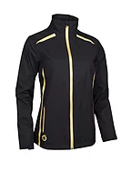 s.KILLY SALE Zip Front Lightweight Waterproof Golf Jacket Sale - Black/Gold
