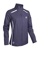 s.THE OPEN KILLY The Open Waterproof Golf Jacket - Midnight Plum/White