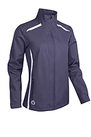 s.KILLY Zip Front Waterproof Golf Jacket - Midnight Plum/White