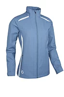 s.KILLY Zip Front Waterproof Golf Jacket - Mineral Blue/White