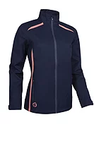 s.KILLY Zip Front Waterproof Golf Jacket - Navy/Coral