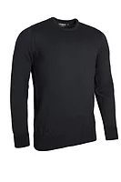 g.KNOX Crew Neck Lightweight Merino Golf Sweater - Black