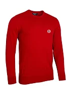 g.THE OPEN KNOX The Open Crew Neck Lightweight Merino Golf Sweater - Garnet