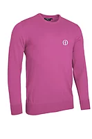 g.THE OPEN KNOX The Open Crew Neck Lightweight Merino Golf Sweater - Hot Pink