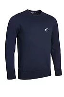 g.THE OPEN KNOX The Open Crew Neck Lightweight Merino Golf Sweater - Navy