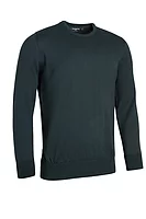 g.KNOX Crew Neck Lightweight Merino Golf Sweater - Tartan Green
