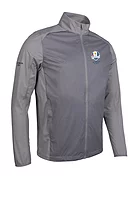 g.RYDER CUP KYLE Ryder Cup Zip Front Stretch Showerproof Lightweight Golf Jacket - Light Grey Herringbone