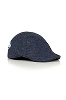 g.RYDER CUP LEITH Ryder Cup Mens and Ladies Tweed Duckbill Golf Flat Cap - Navy Herringbone