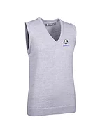 g.RYDER CUP LEONA Ryder Cup V Neck Merino Lightweight Golf Slipover - Light Grey Marl