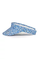 g.THE OPEN LEXI The Open Soft Peak Performance Golf Visor - Light Blue Flowers