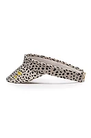 g.RYDER CUP LEXI Ryder Cup Soft Peak Performance Golf Visor - Linen/Black Cheetah
