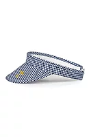 g.RYDER CUP LEXI Ryder Cup Soft Peak Performance Golf Visor - Navy/White Gingham