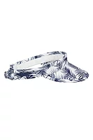 g.LEXI Soft Peak Performance Golf Visor - White/Navy Tropical Print