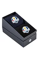 g.RYDER CUP LOGO BOX Ryder Cup Cotton Crew Golf Socks Gift Box - Navy/Black