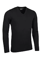 g.LOMOND V Neck Lambswool Midweight Golf Sweater - Black
