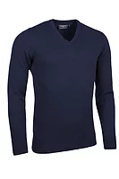 g.LOMOND V Neck Lambswool Midweight Golf Sweater - Navy