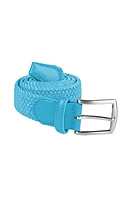 g.MACKENZIE Performance Webbing Braided Golf Belt - Aqua