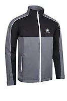 s.RYDER CUP MATTERHORN Ryder Cup Chest and Sleeve Panel Waterproof Golf Jacket - Gunmetal/Black