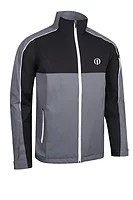 s.THE OPEN MATTERHORN The Open Chest and Sleeve Panel Waterproof Golf Jacket - Gunmetal/Black