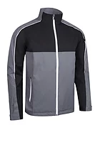 s.MATTERHORN SALE Chest and Sleeve Panel Waterproof Golf Jacket Sale - Gunmetal/Black
