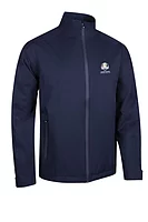 s.RYDER CUP MATTERHORN Ryder Cup Chest and Sleeve Panel Waterproof Golf Jacket - Navy