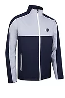 s.THE OPEN MATTERHORN The Open Chest and Sleeve Panel Waterproof Golf Jacket - Navy/Silver