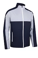 s.MATTERHORN Chest and Sleeve Panel Waterproof Golf Jacket - Navy/Silver