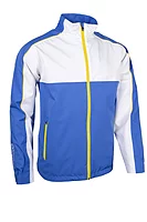 s.MATTERHORN Chest and Sleeve Panel Waterproof Golf Jacket - Tahiti/White
