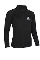 g.RYDER CUP MIREN Ryder Cup Full Zip Coverstitch Panelled Midlayer Midweight Golf Jacket - Black