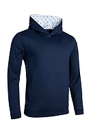 g.MOORTOWN Hooded Performance Ryder Cup Midweight Golf Midlayer - Navy Munro Print