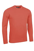 g.MORAR Crew Neck Lambswool Midweight Golf Sweater - Apricot